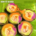 Bánh tét trà cuôn đặc sản nổi tiếng quê hương Trà Vinh
