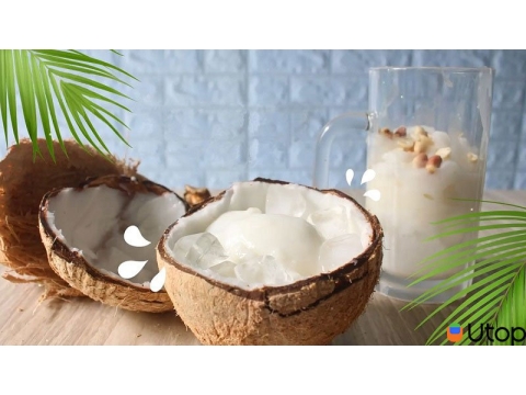 dừa sáp  đặc sản cầu kè trà vinh